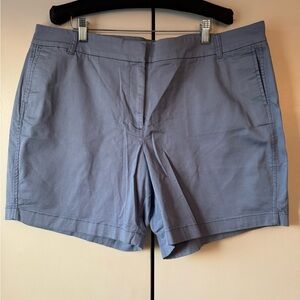 J. Crew Blue Bermuda Shorts Crisp Cotton Chino